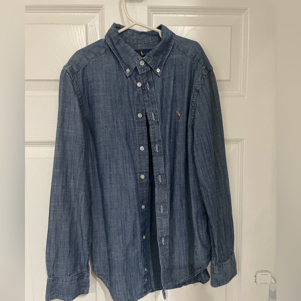 Ralph Lauren Denim 8/10 boys button down shirt